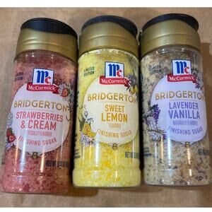 New McCormick Limited Edition Bridgerton Finishing Sugars Set